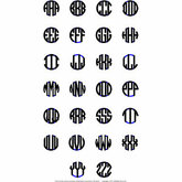 3-Letter Block Monogram Necklace