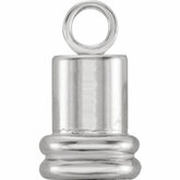 5.0x5.25mm End Cap with Jump Ring