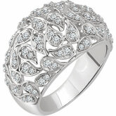 Accented Leaf Ring