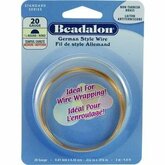 Beadalon Half-Round Non Tarnish Brass 22 Gauge Wire