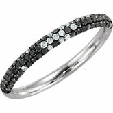 Black & White Diamond PavÃ© Ring