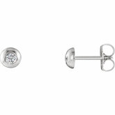 Charles & Colvard Moissanite® Domed Earrings