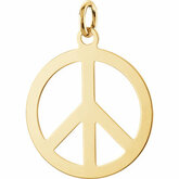 Circle Peace Sign Pendant alebo Earrings