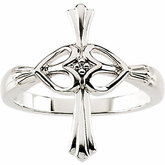 Cross with Hearts Ring Mounting