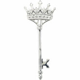 Crown Design Key Prívesok Neosadený