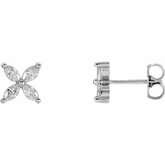 Diamond Cluster Earrings alebo neosadený