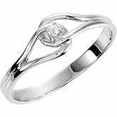 Diamond Criss-Cross Ring