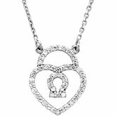 Diamond Heart Padlocknáhrdelník