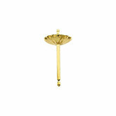 Earring with Fluted Pad and Peg