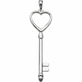 Fashion Key Pendant with a Heart