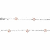 Freshwater Cultured Pink Pearl Station Bracelet alebonáhrdelník