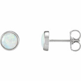 Gemstone Cabochon Earrings alebo neosadený