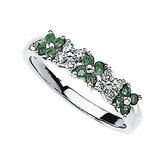 Genuine Emerald & Diamond Ring