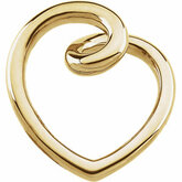 Gold Fashion Heart Pendant