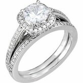Halo-Styled Engagement Ring alebo párová Obrúčka