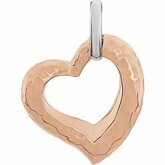 Hammered Heart Pendant