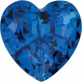 Heart Chatham Created Blue Sapphire
