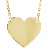 Heart Engravable Necklace
