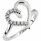 Heart-Shaped Ring na Diamanty