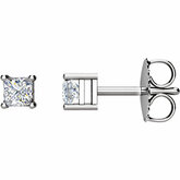 I&#8321; G-H Princess Diamond Friction Post napichovacie Náušnice