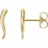 Italian Horn Earrings