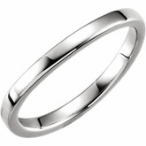 Ladies 1.65mm Stackable Band