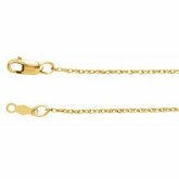 Lasered Titan Gold&#153; Rope Chain 1mm