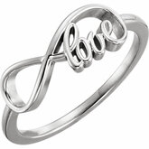 Love Infinity Design Ring