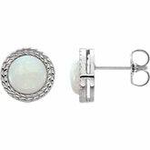 Opal Leaf Design Earrings alebo neosadený