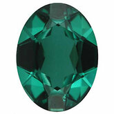 Oval Imitation Emerald