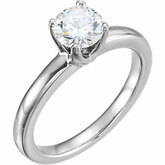 Round 4-krapne Tall Comfort-Fit Solstice Solitaire&#174; BombÃ© Ring Mounting