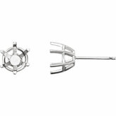 Round 6-krapní Wire Basket Earring