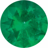 Round Genuine Emerald