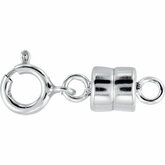 Round Magnetic Clasp with Spring Ring