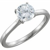 Round Solitaire Engagement Ring alebo Band