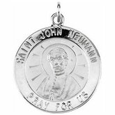 Round St. John Neumann Medal