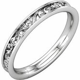 Sculptural Style Eternity Band