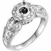 Semi-mount Engagement Ring