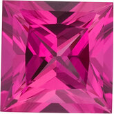 Square Lab Created Pink Sapphire