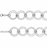 Sterling Silver Adjustable Circle Chain