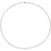 Sterling Silver Heart Link Chain 4.5mm