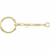 Sterling Silver Key Ring with Chain