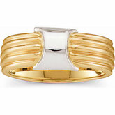 Dva odtiene Gold Fashion Ring