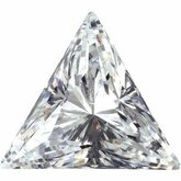 Triangle Lab Created White Cubic Zirconia
