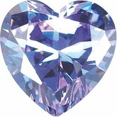 Heart Lab Created Lavender Cubic Zirconia