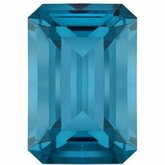 Emerald/Octagon Imitation Blue Zircon