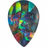 Pear Lab Created Mosaic Opal