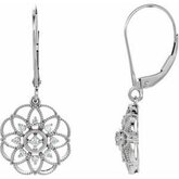 Accented Granulated Filigree Earrings