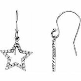1/3CT spolu Diamond Star Earrings