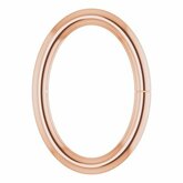 Oval Jump Ring with Round Wire